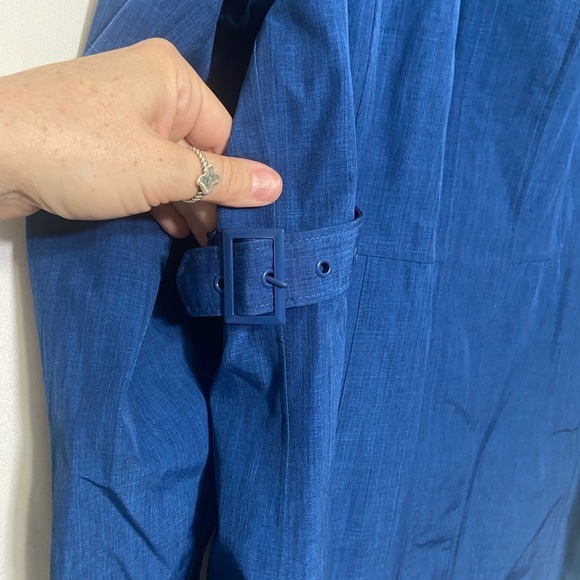 Marc New York LIKE NEW hooded long line adjustable rain/wind jacket size L - Picture 4 of 5